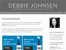 Tablet Screenshot of debbiejohnsen.com